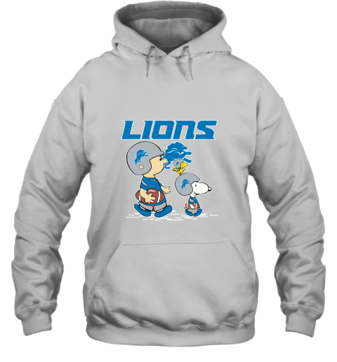 Detroit Lions Let's Play Football Together Snoopy NFL Hoodie