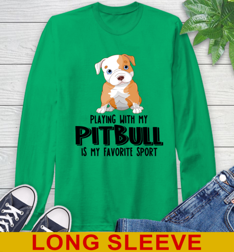 Playing with my pitbull is my favorite sport 51