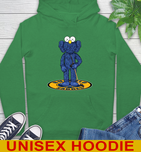 NHL Hockey Buffalo Sabres Kaws Bff Blue Figure Shirt Hoodie 8