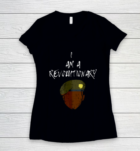 I AM A REVOLUTIONARY Fred Hampton Black Panther BHM 2 Women's V-Neck T-Shirt