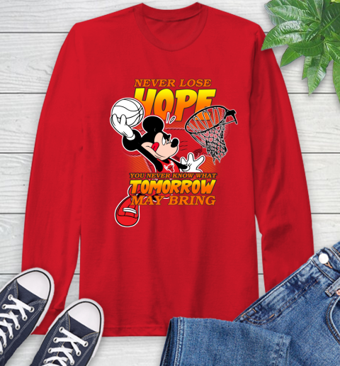 Chicago Bulls NBA Basketball Mickey Disney Never Lose Hope Long Sleeve T-Shirt 11