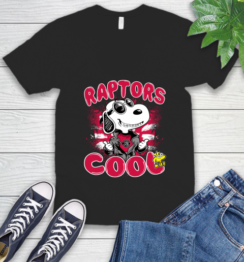 NBA Basketball Toronto Raptors Cool Snoopy Shirt V-Neck T-Shirt