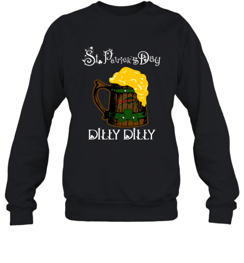 NFL Buffalo Bills St Patrick's Day Dilly Dilly Beer Football Sports 5JTE11OtTEk sweatshirt 35 95 151514 front black
