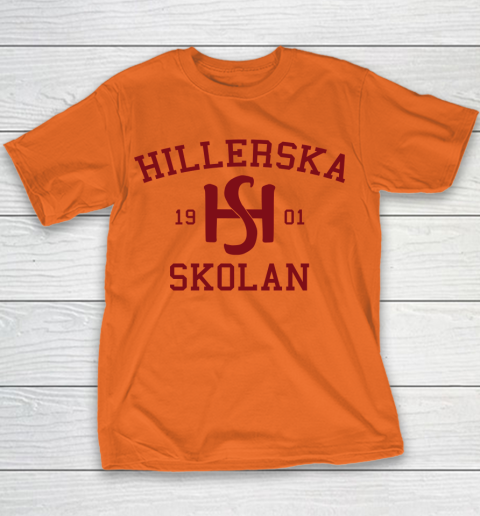 Hillerska Grey  Young Royals Hillerska School Youth T-Shirt 3