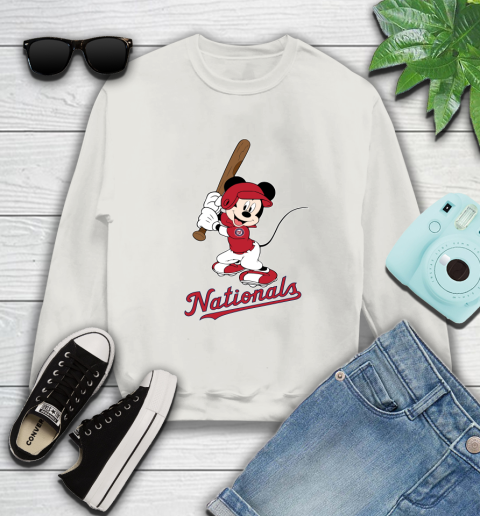 MLB Baseball Washington Nationals Cheerful Mickey Mouse Shirt Sweatshirt 12