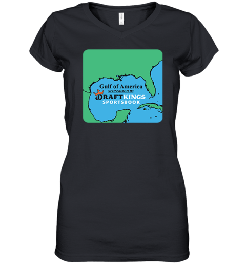 Gulf Of America Sponsored By Draft Kings Sportsbook Women's V-Neck T-Shirt