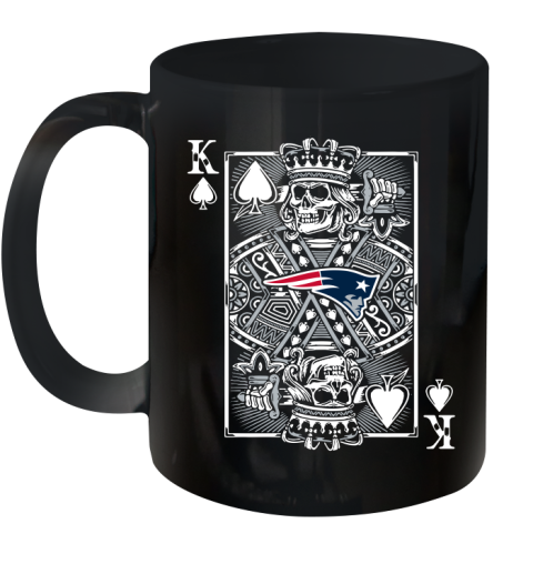 New England Patriots NFL Football The King Of Spades Death Cards Shirt Ceramic Mug 11oz