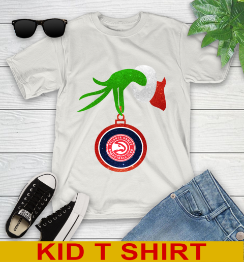 Atlanta Hawks Grinch Merry Christmas NBA Basketball Youth T-Shirt 12