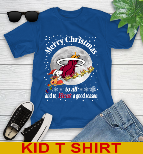Miami Heat Merry Christmas To All And To Heat A Good Season NBA Basketball Sports Youth T-Shirt 10