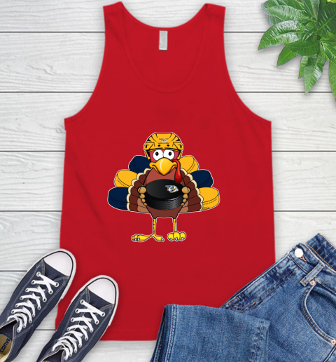 Nashville Predators Turkey Thanksgiving Day Tank Top 6