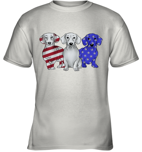 Dachshund American Flag Youth T-Shirt