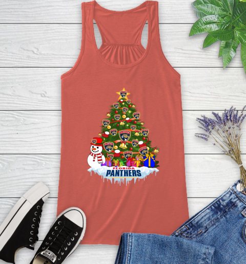 Florida Panthers Merry Christmas NHL Hockey Sports Racerback Tank - Image 5