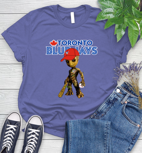 MLB Toronto Blue Jays Groot Guardians Of The Galaxy Baseball Women's T-Shirt 11