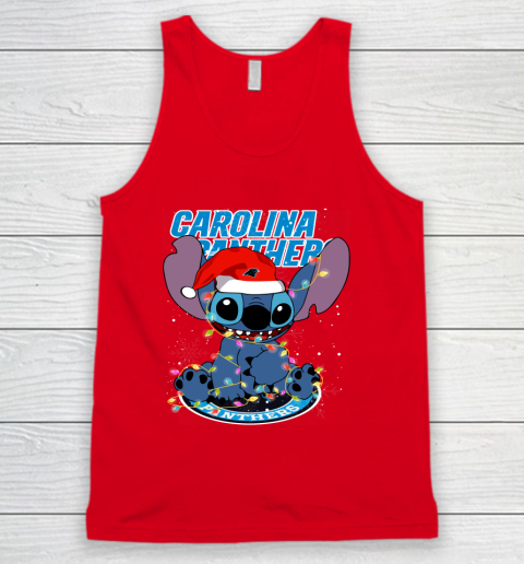 Carolina Panthers NFL Football noel stitch Christmas Tank Top 3