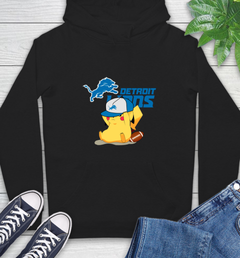 NFL Pikachu Football Sports Detroit Lions Hoodie 2