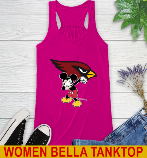 Arizona Cardinals NFL Football Dabbing Mickey Disney Sports Racerback Tank 8