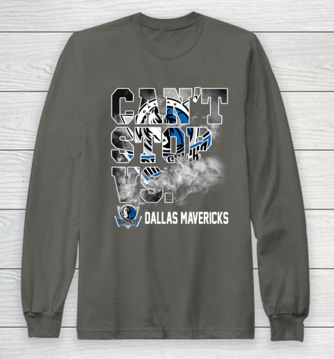 NBA Dallas Mavericks Basketball Can't Stop Vs Long Sleeve T-Shirt 5