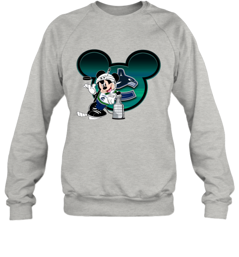 NHL Vancouver Canucks Mickey Mouse Disney Hockey T Shirt Youth T