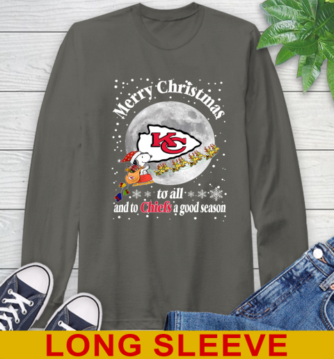 Kansas City Chiefs Merry Christmas To All And To Chiefs A Good Season NFL Football Sports Long Sleeve T-Shirt 10