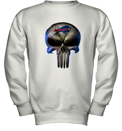 Buffalo Bills The Punisher Mashup Football Youth Sweatshirt