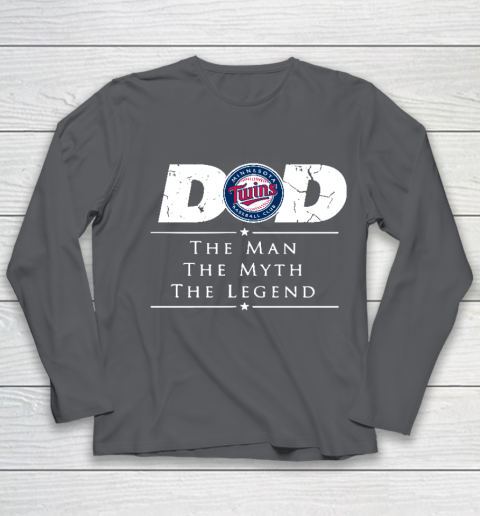 Minnesota Twins MLB Baseball Dad The Man The Myth The Legend Youth Long Sleeve 6