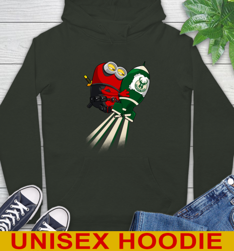 NBA Basketball Milwaukee Bucks Deadpool Minion Marvel Shirt Hoodie 12
