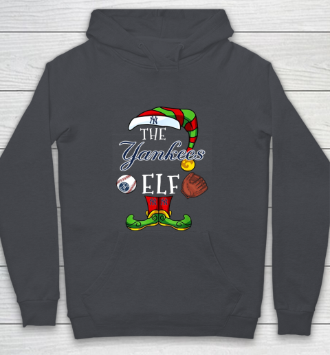 New York Yankees Christmas ELF Funny MLB Youth Hoodie 5