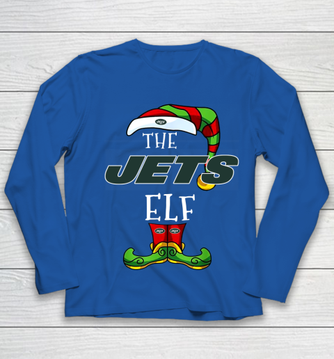 New York Jets Christmas ELF Funny NFL Youth Long Sleeve 7