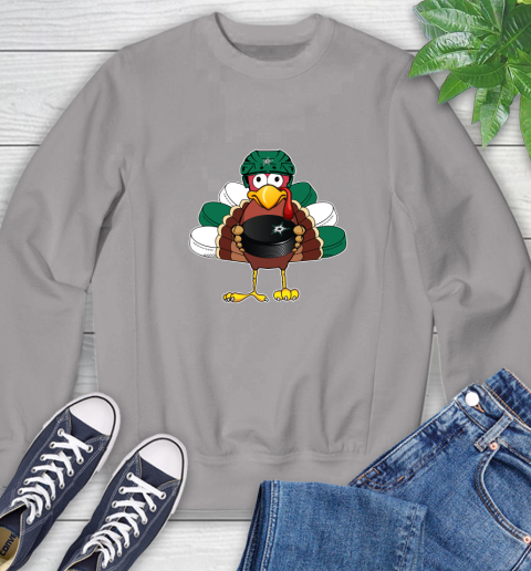Dallas Stars Turkey Thanksgiving Day Sweatshirt 5