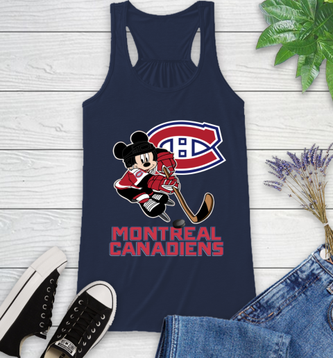 NHL Montreal Canadiens Mickey Mouse Disney Hockey T Shirt Racerback Tank 10