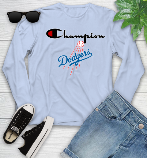 MLB Baseball Los Angeles Dodgers Champion Shirt Youth Long Sleeve 6