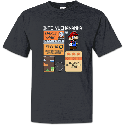 Into Yuehananna Super Mario Bros Premium Dyed Heavyweight T-Shirt
