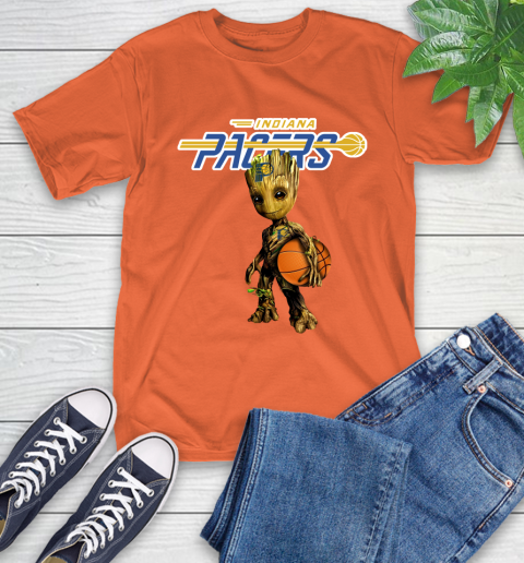 Indiana Pacers NBA Basketball Groot Marvel Guardians Of The Galaxy T-Shirt 5