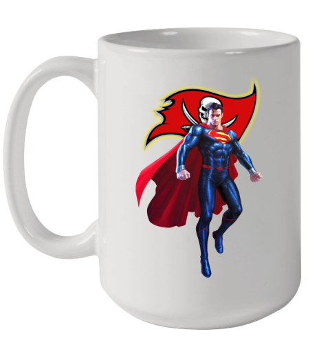 NFL Superman DC Sports Football Tampa Bay Buccaneers Ceramic Mug 15oz