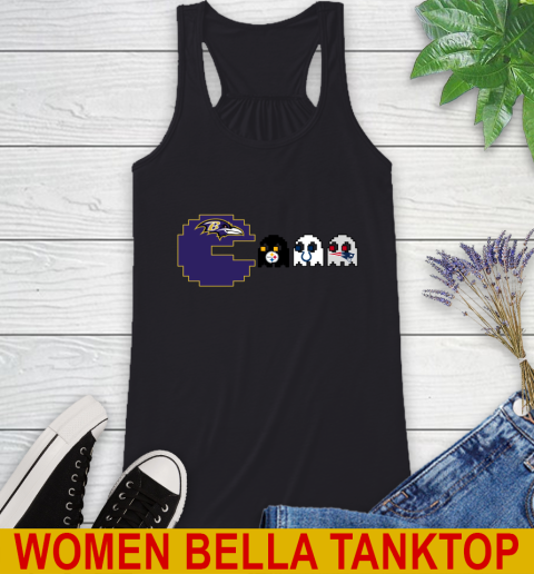 Baltimore Ravens NFL Football Pac Man Champion Racerback Tank 2