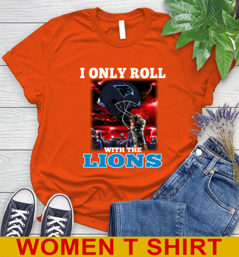 Carolina Panthers NFL Football I Only Roll With My Team Sports Women's T-Shirt 3