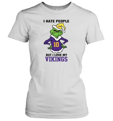 I Hate People But I Love My Vikings Minnesota Vikings NFL Teams Women's T-Shirt