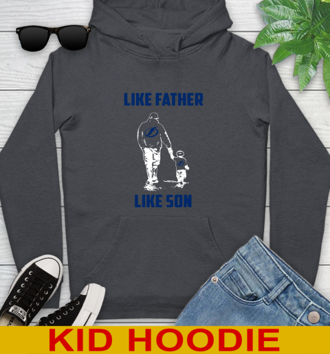 Tampa Bay Lightning NHL Hockey Like Father Like Son Sports Youth Hoodie 9
