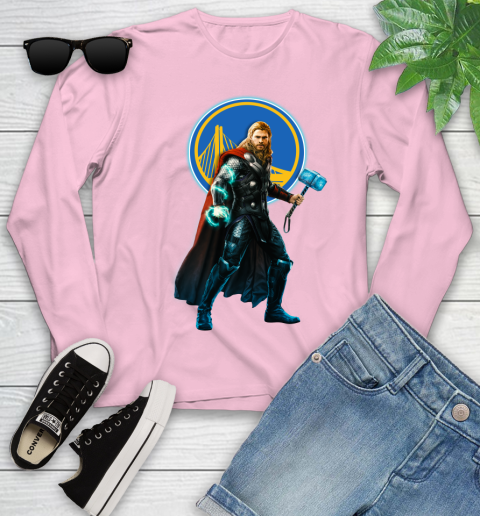 NBA Thor Avengers Endgame Basketball Golden State Warriors Youth Long Sleeve 10