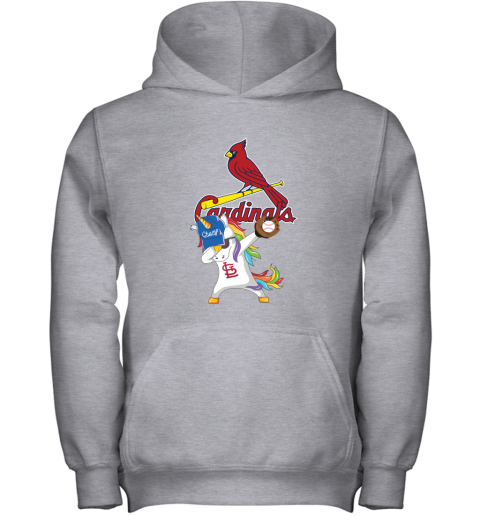 Hip Hop Dabbing Unicorn Flippin Love St Louis Cardinals Youth Hoodie