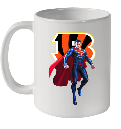 NFL Superman DC Sports Football Cincinnati Bengals Ceramic Mug 11oz