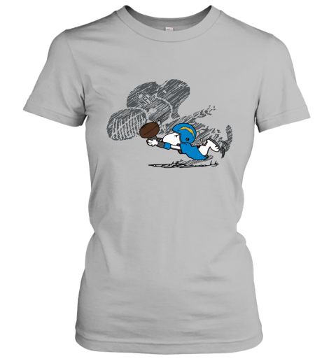 Los Angeles Chargers Snoopy Plays The Football Game Women's T-Shirt