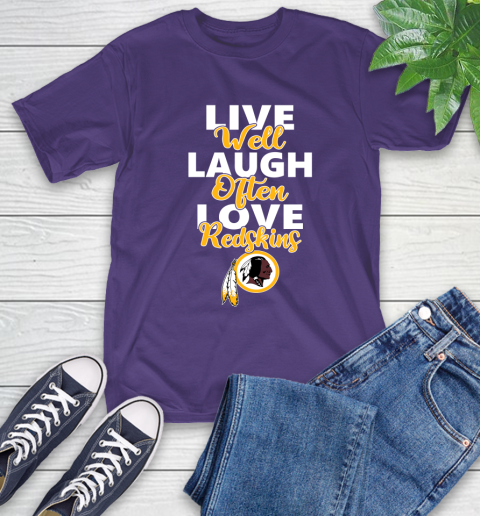 NFL Football Washington Redskins Live Well Laugh Often Love Shirt T-Shirt 5