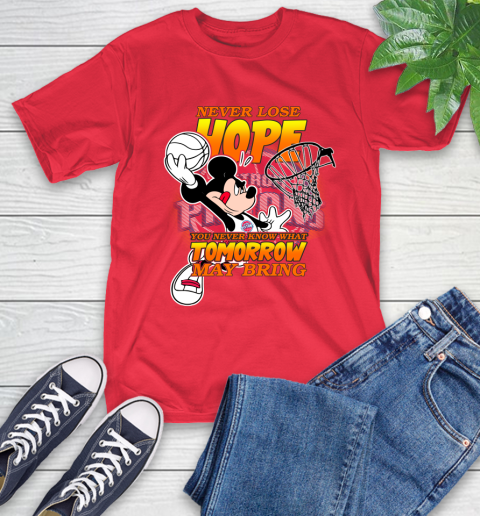 Detroit Pistons NBA Basketball Mickey Disney Never Lose Hope T-Shirt 11