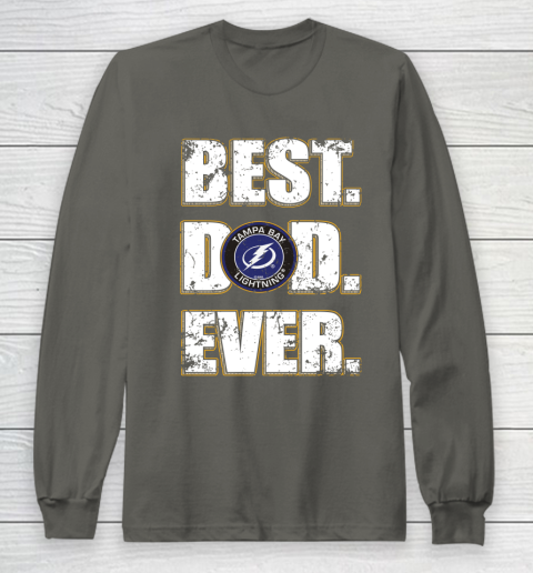 NHL Tampa Bay Lightning Hockey Best Dad Ever Family Shirt Long Sleeve T-Shirt 5