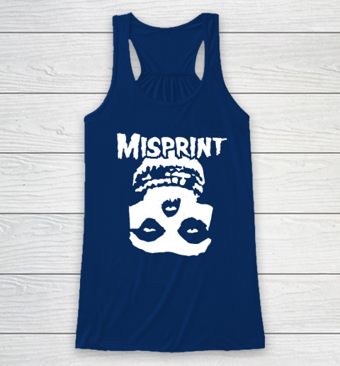 Misprint Skull Funny Misfit Racerback Tank - Image 5