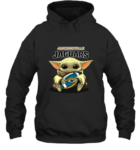 Baby Yoda Loves The Jacksonville Jaguars Star Wars NFL Hoodie