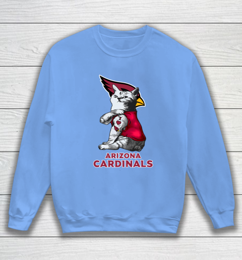 NFL Football My Cat Loves Arizona Cardinals Sweatshirt 8