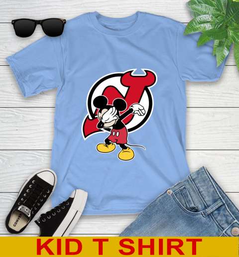 New Jersey Devils NHL Hockey Dabbing Mickey Disney Sports Youth T-Shirt 12 New Jersey Devils NHL Hockey Dabbing Mickey Disney Sports Youth T-Shirt - Image 12