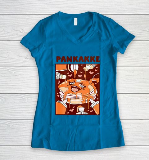 Pankakke Food Funny Cake Cupkakke Women's V-Neck T-Shirt 4